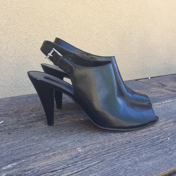 Bandolino Shoes - Bandolino size 9M Black Peep toe sling backs